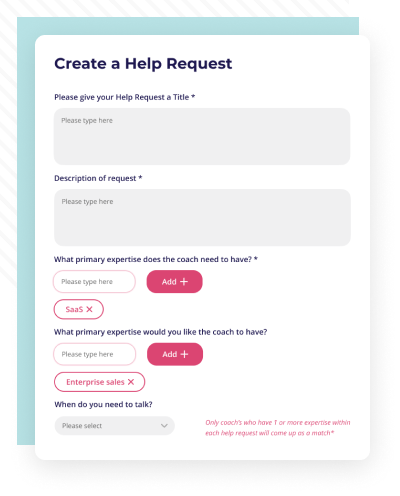 Create a Help Request